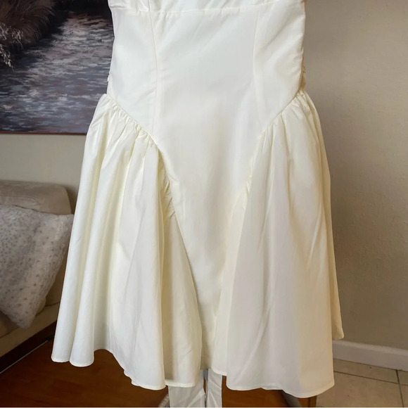HOUSE OF CB 'Florianne' Ivory Bow Mini Dress NWOT size M - Picture 10 of 14